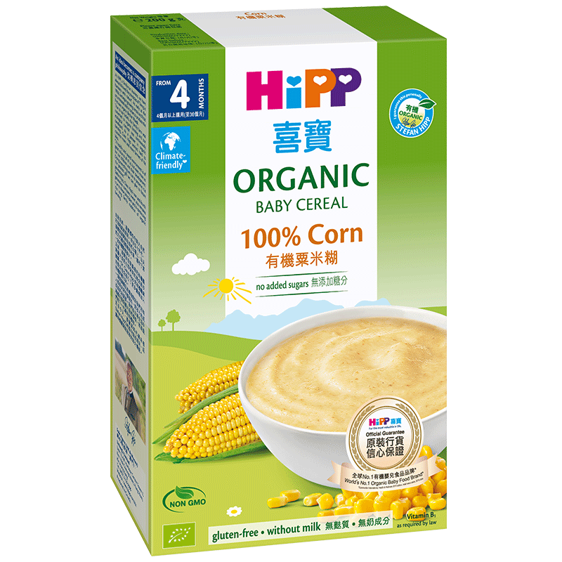 喜寶港版玉米米粉 嬰兒有機營養(yǎng)輔食粟米米糊 200g 4月齡 德國進(jìn)口