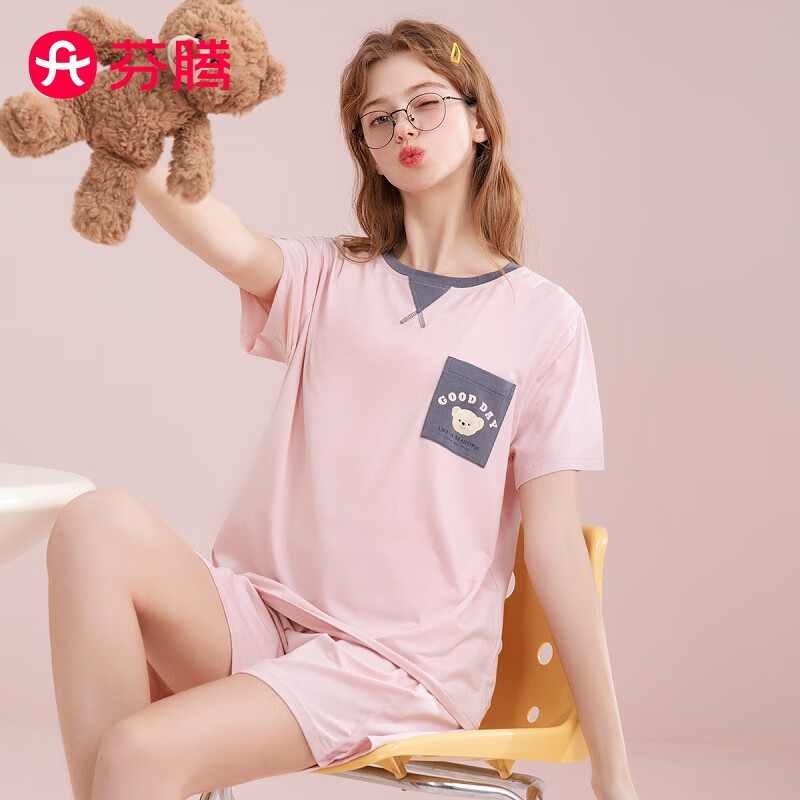 ����˯��Ů��100%���ޡ�Բ������˶��⴩����Ҿӷ���װ ǳ�� S 49.9Ԫ