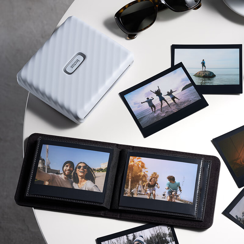 富士(FUJIFILM)【清凉出游季】instax link wide(送20张相纸)宽幅手机照片打印机一次成像拍立得情人节送礼礼物 白色 相纸套餐【标配+20张彩虹相纸】