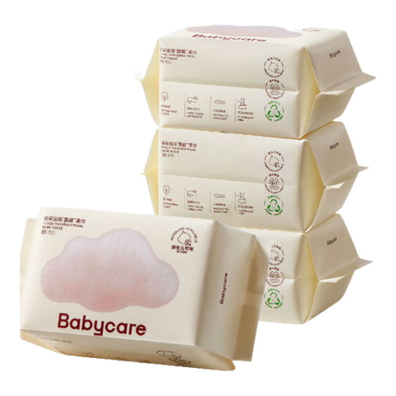 ���ڲ�����babycare��������� ��ʪ���� Ӥ��һ����ϴ���� ����Ӵ�Ӻ�С�ܽ���Ĥ 80�� 4�� ��С��������� 24.9Ԫ