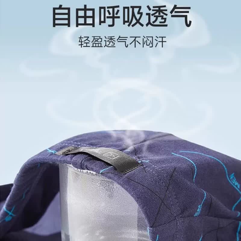 美宝健【纯棉100%】男士三角裤宽松内裤全棉裤头透气吸汗中青年印花裤衩 5条装）多颜色随机 （工厂直发 2XL （体重110-130斤）100%纯棉