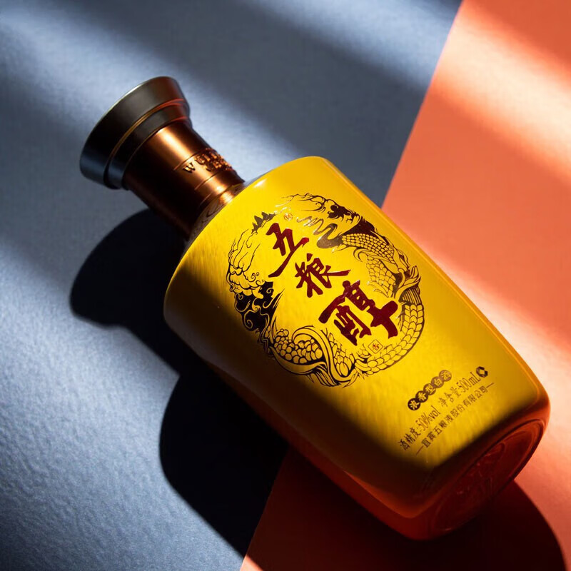 五粮醇浓香型白酒 纯粮食酒 送礼聚会自饮 50度 500mL 6瓶 五粮醇金装