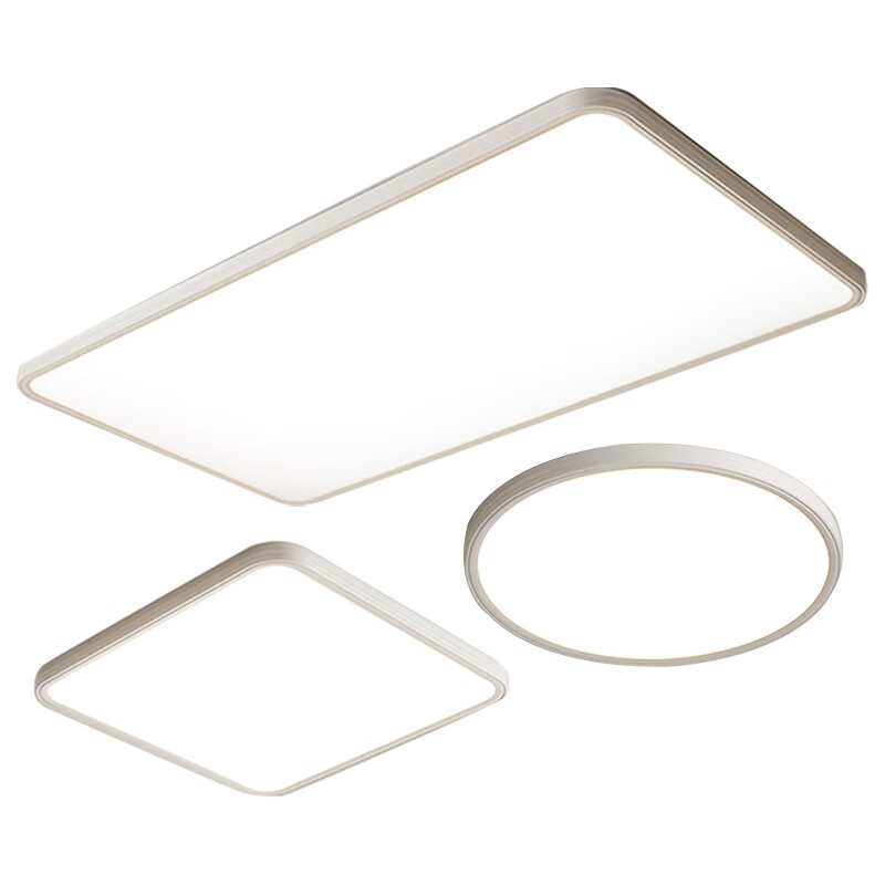 宏光照明2025年新款灯具超薄极简吸顶灯客厅LED全光谱护眼卧室房间灯 支持小爱同学款 110长方 RA97 120W 18-25㎡