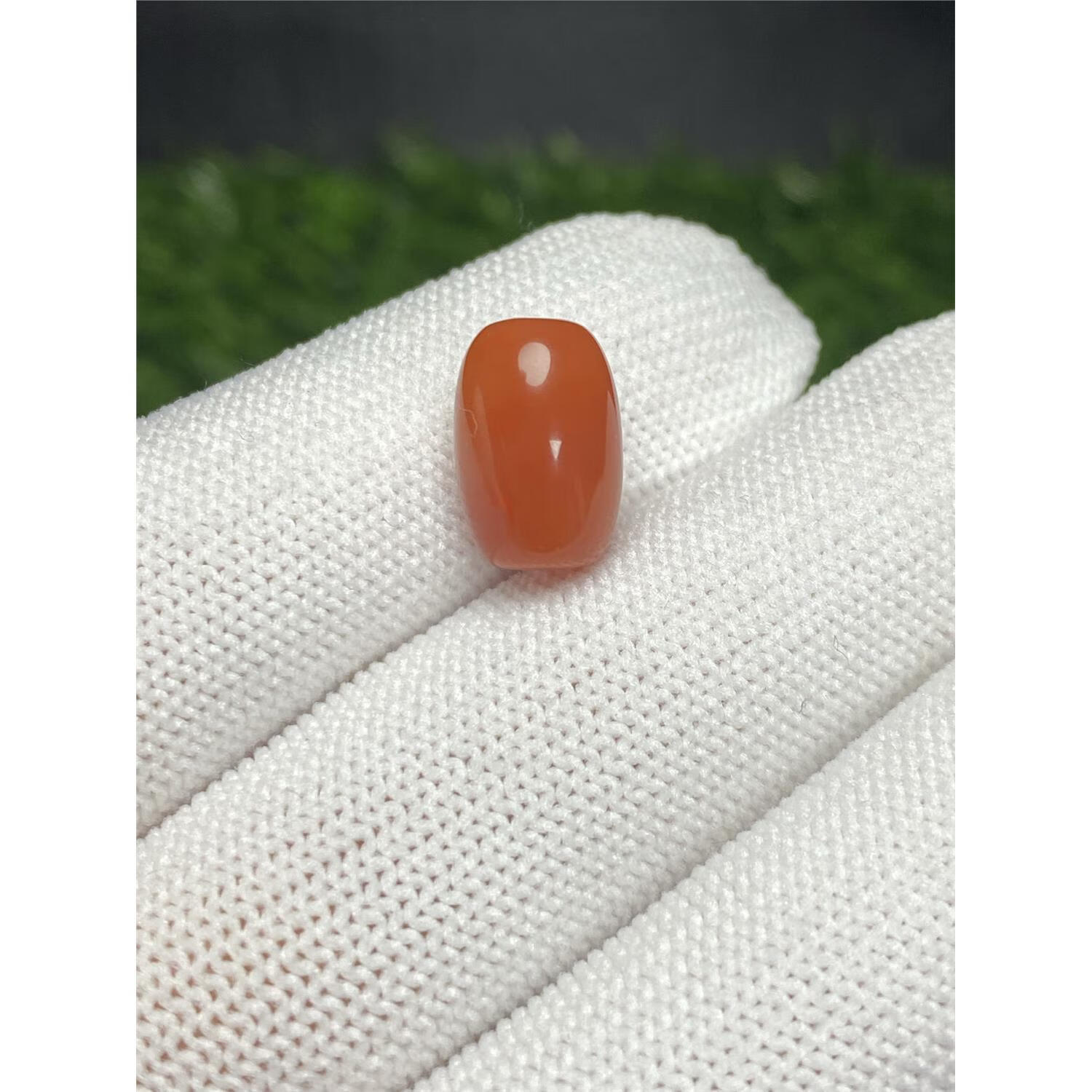 瑾然 南红玛瑙枣珠桶珠火焰纹顶腰珠 108星月菩提文玩手串diy配饰品