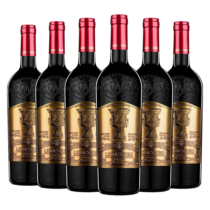 米致法国进口高度红酒17度干红葡萄酒750ml整箱6支装彩箱包装送礼 米