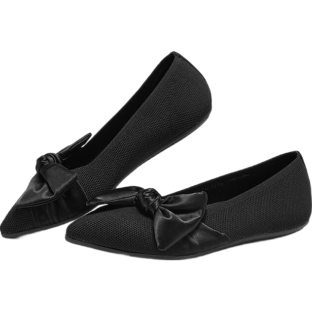 斯凱奇（Skechers）女鞋蝴蝶結(jié)淺口單鞋尖頭平底瑪麗珍鞋158930