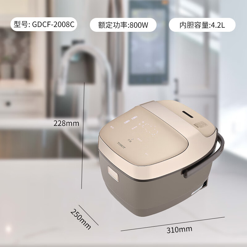 大松（TOSOT） IH电磁加热电饭煲1-2-3人智能家用煮饭迷你多功能金康煲糙米发芽饭电饭锅小型 GDCF-2008C 2L
