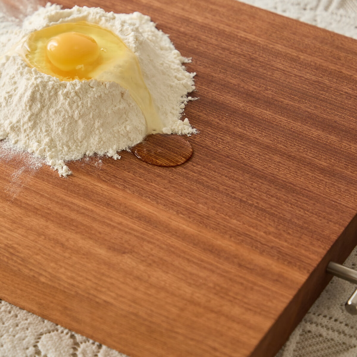 菜板实木乌檀木菜板砧板家用菜板整木厨房用砧板切菜板案板切肉板 深棕色 长方形 50*35cm 3cm