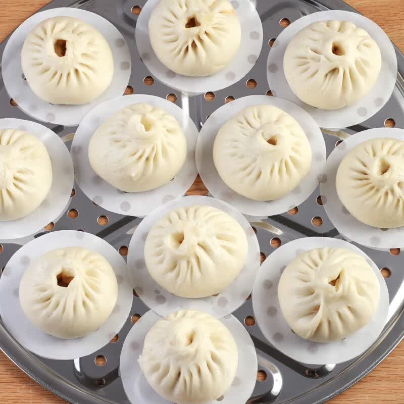 日禾盛唐蒸笼纸包子垫纸 蒸馒头纸 做包子饺子锅一次性面包油纸布蒸锅垫 7.5cm【200张】