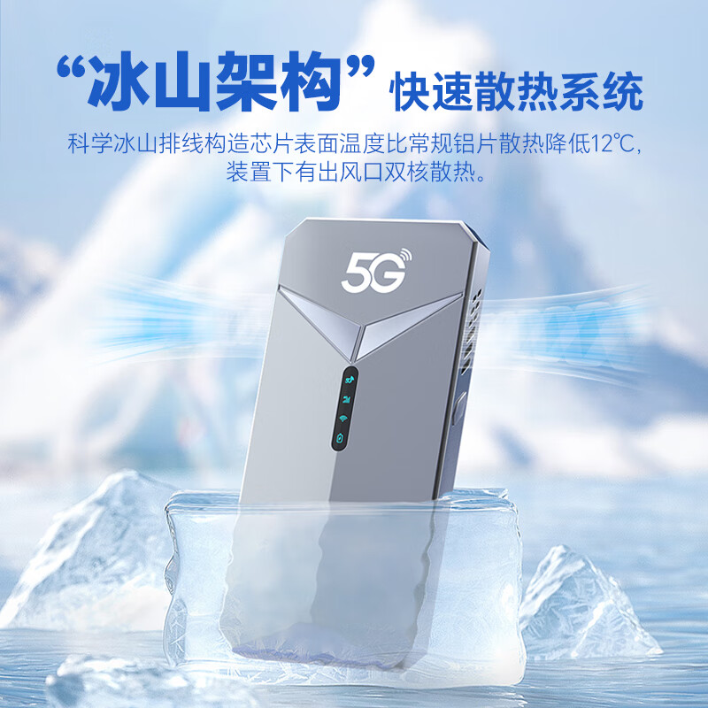 牧歌真5g随身wifi6千兆双频免插卡便携式cpe路由器适用车载上网卡移动联通高速流量上网宝mifi通用 【真5G尊享版】石墨灰-WiFi6网速500m/s
