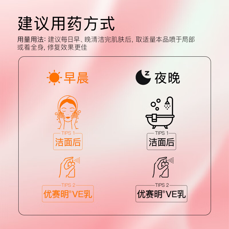 优赛明双吉维生素E乳40ml补水男女身体乳滋润乳保湿抗氧化补水护手霜护肤乳皮肤用药 1盒装【品牌爆款-一周用量