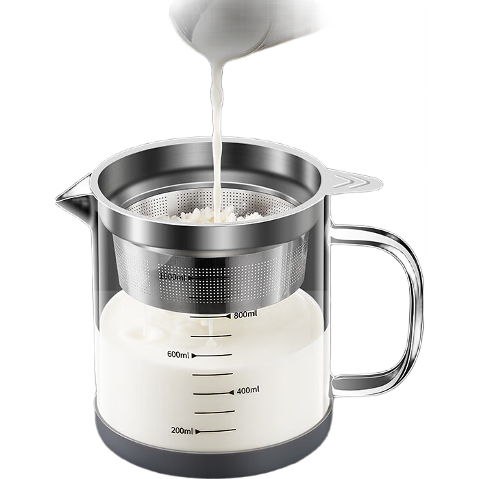 限地区:拜杰304不锈钢豆浆过滤壶神器网筛漏勺家用厨房滤网果汁壶隔渣杯 25.11元