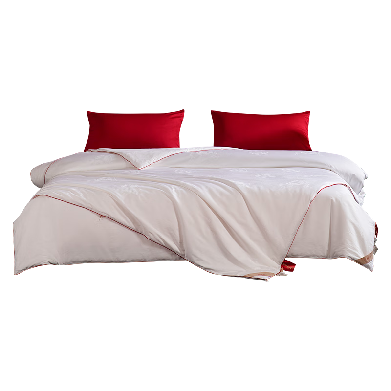 蚕花娘娘（SILKUEEN）【礼韵】100%臻品桑蚕丝被子芯四季子母丝重4斤220*240cm【白】