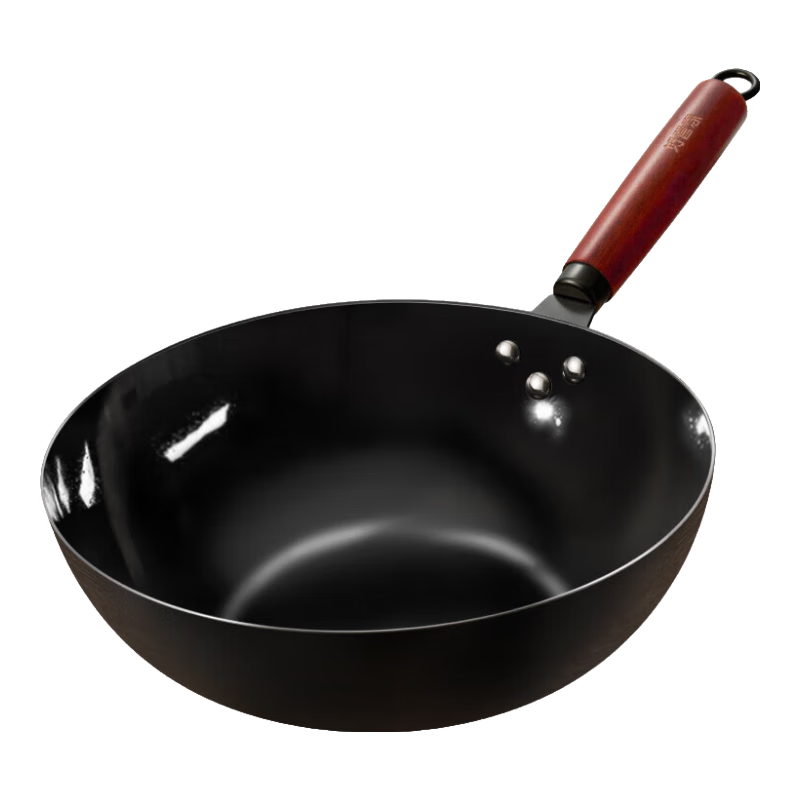 好管家炒锅铁锅无涂层精铁老式家用炒菜锅烹饪锅具煤气灶燃气灶适用30cm 好管家爆炒铁锅 30cm