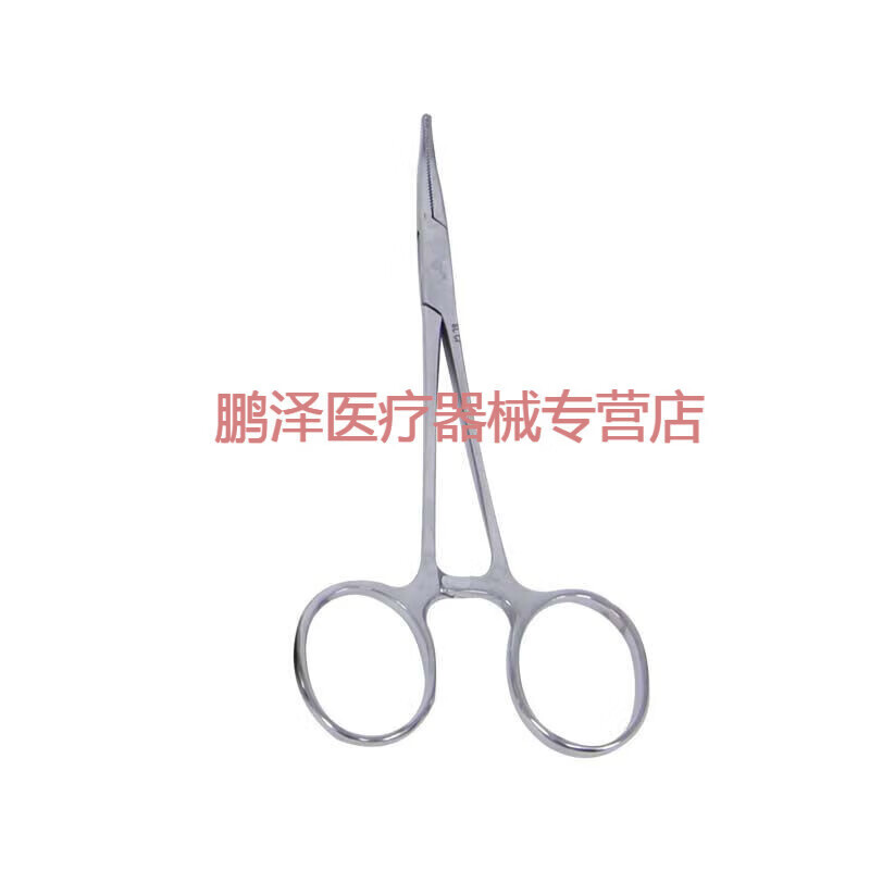 雙鹿 醫(yī)用不銹鋼持針器鉗止血鉗手術(shù)鉗 14cm彎止血鉗