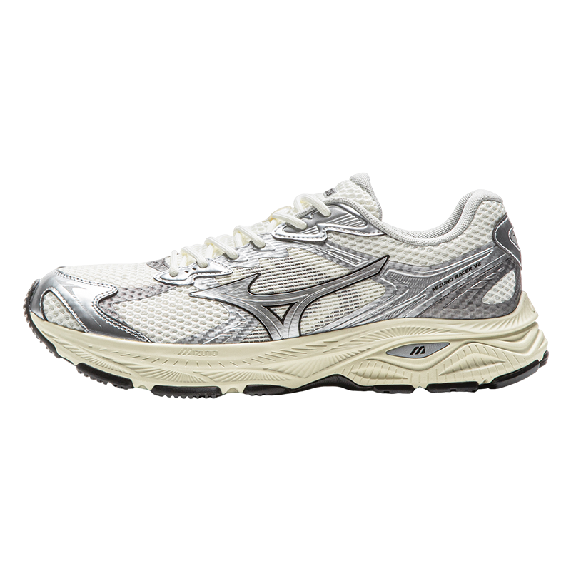 美津濃(MIZUNO)新款男女跑步運(yùn)動(dòng)鞋 都市運(yùn)動(dòng)搭配透氣復(fù)古機(jī)能跑步鞋 RACER V2