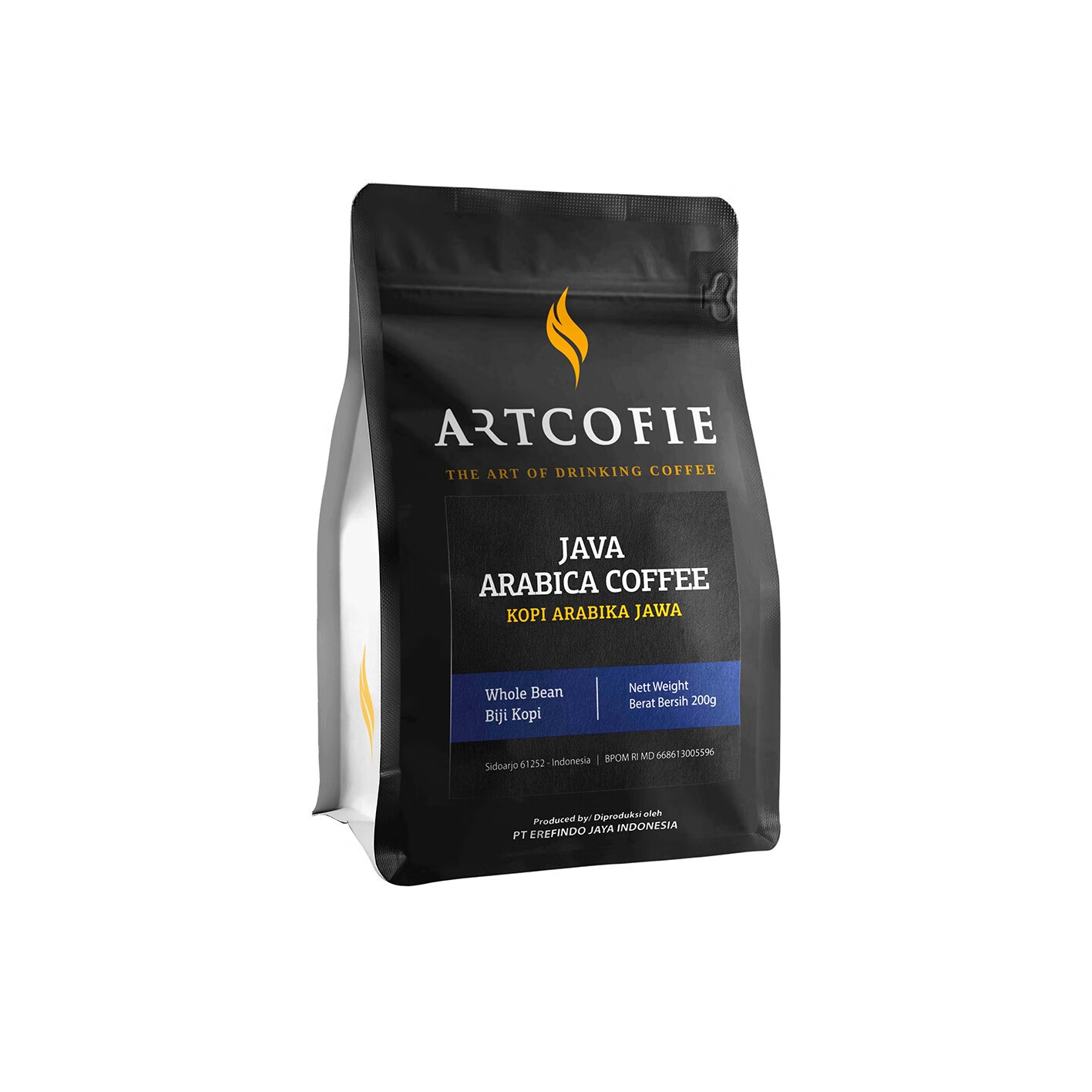 印尼原装进口阿拉比卡罗布斯塔纯咖啡豆中度烘焙现磨手冲袋装200g 爪哇*1袋