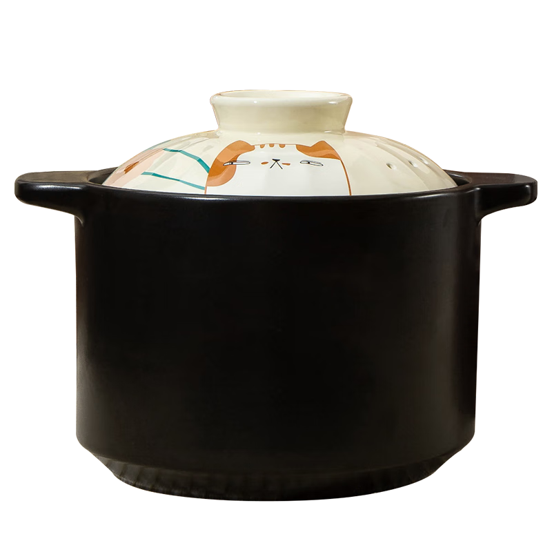 美厨（MAXCOOK）陶瓷煲砂锅 汤锅炖锅养生煲 手工彩釉耐干烧4.5L MCTC1488