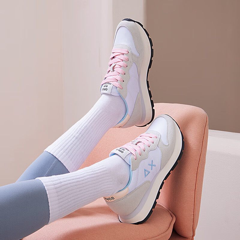 Sun68女鞋轻便减震跑步鞋 Z35201-01 白色 38