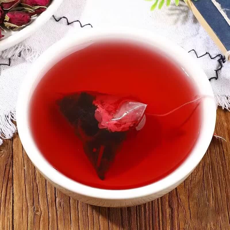 玫瑰洛神桑葚花茶补气血女补气养血美祛变白喝的斑养颜熬夜养生茶 50袋250g【逆袭冷白皮好气色不用妆】