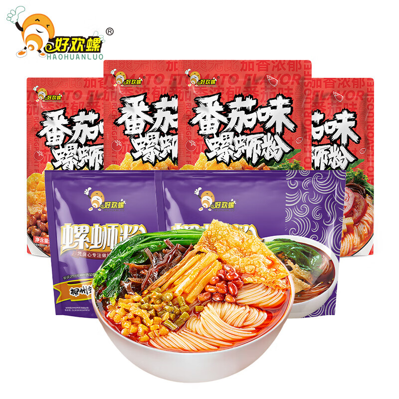 �û��ݣ�HAOHUANLUO�� ���Ϸ۷�����ʳ��������ԭζ��ʨ�۴�װ���������ز�ԭζ��˿�� ԭζ300g*2��+����ζ220g*4��