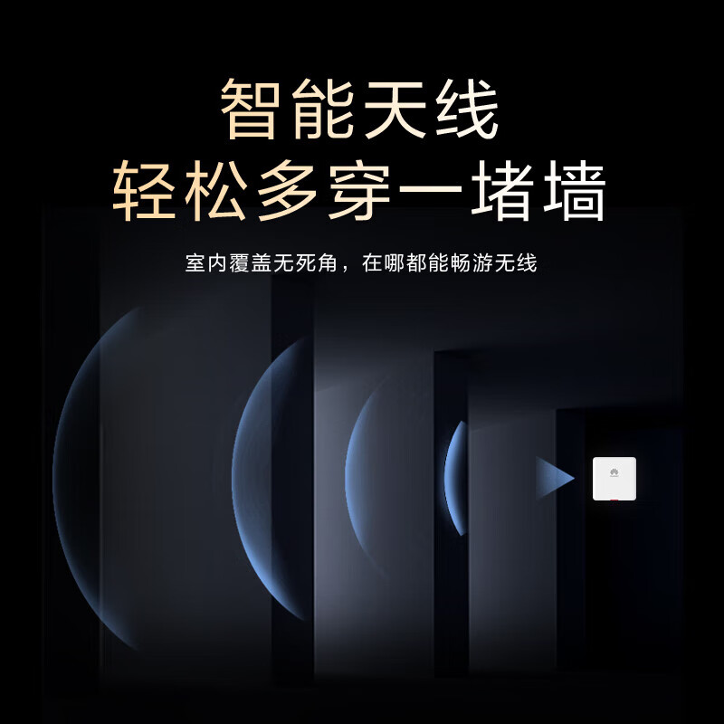 华为(HUAWEI)坤灵面板式无线AP企业全屋WiFi6套装 企业AC+AP双频3000M路由器POE网线供电IPTV坤灵APP管理分布式 5口AC路由器+4超薄AP【无线漫游】
