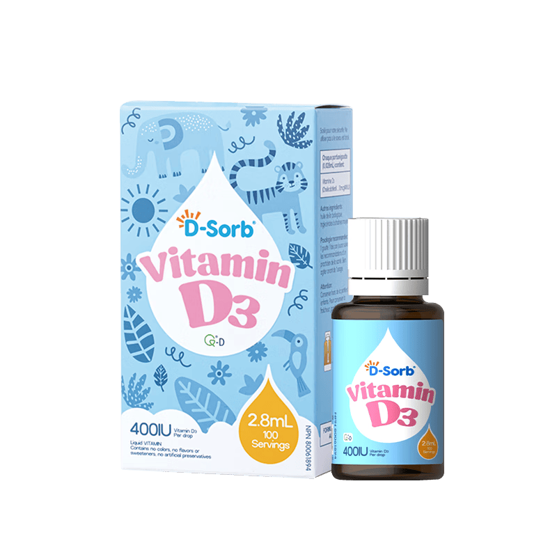 D-Sorb维生素d3滴剂400IUvd3加拿大原装进口D3滴剂2.8ml 【400IU】 2.8ml*1瓶