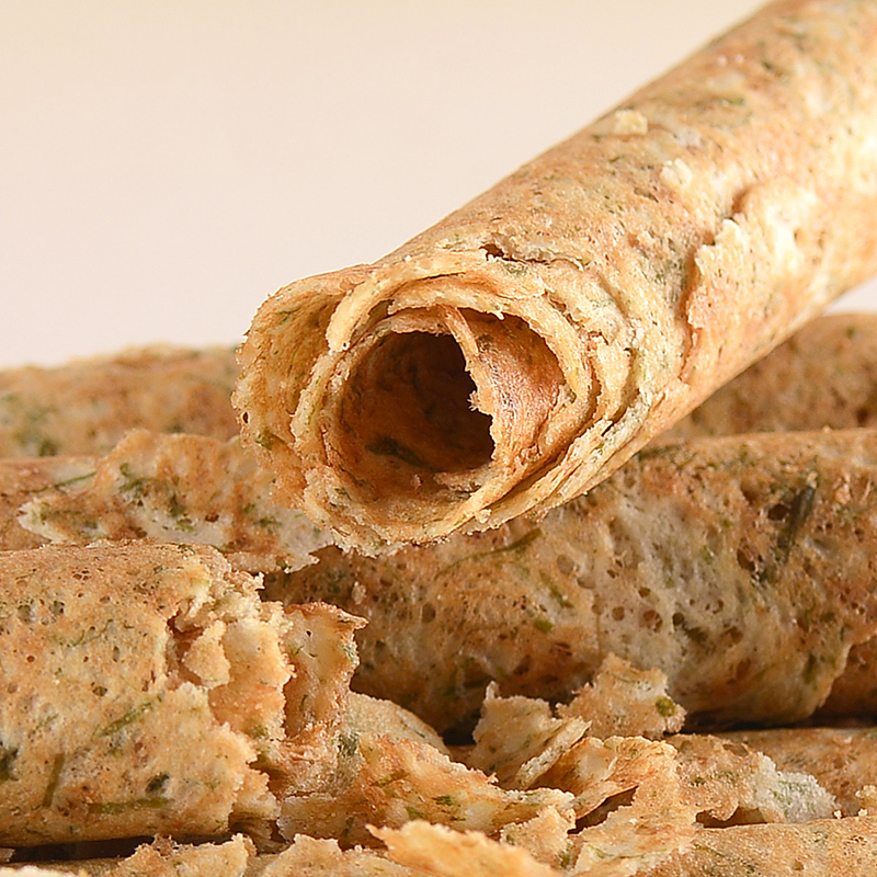 波力海苔蛋卷鸡蛋卷办公室零食代餐饼干小吃糕点海苔味礼盒新年食品 海苔味蛋卷324g（内含6包）