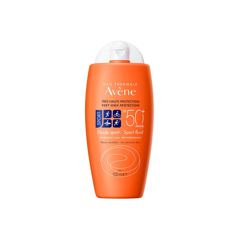 雅漾（Avene）運動(dòng)防曬霜防曬霜敏感肌戶(hù)外出游防水SPF50+高倍隔離霜乳100ml