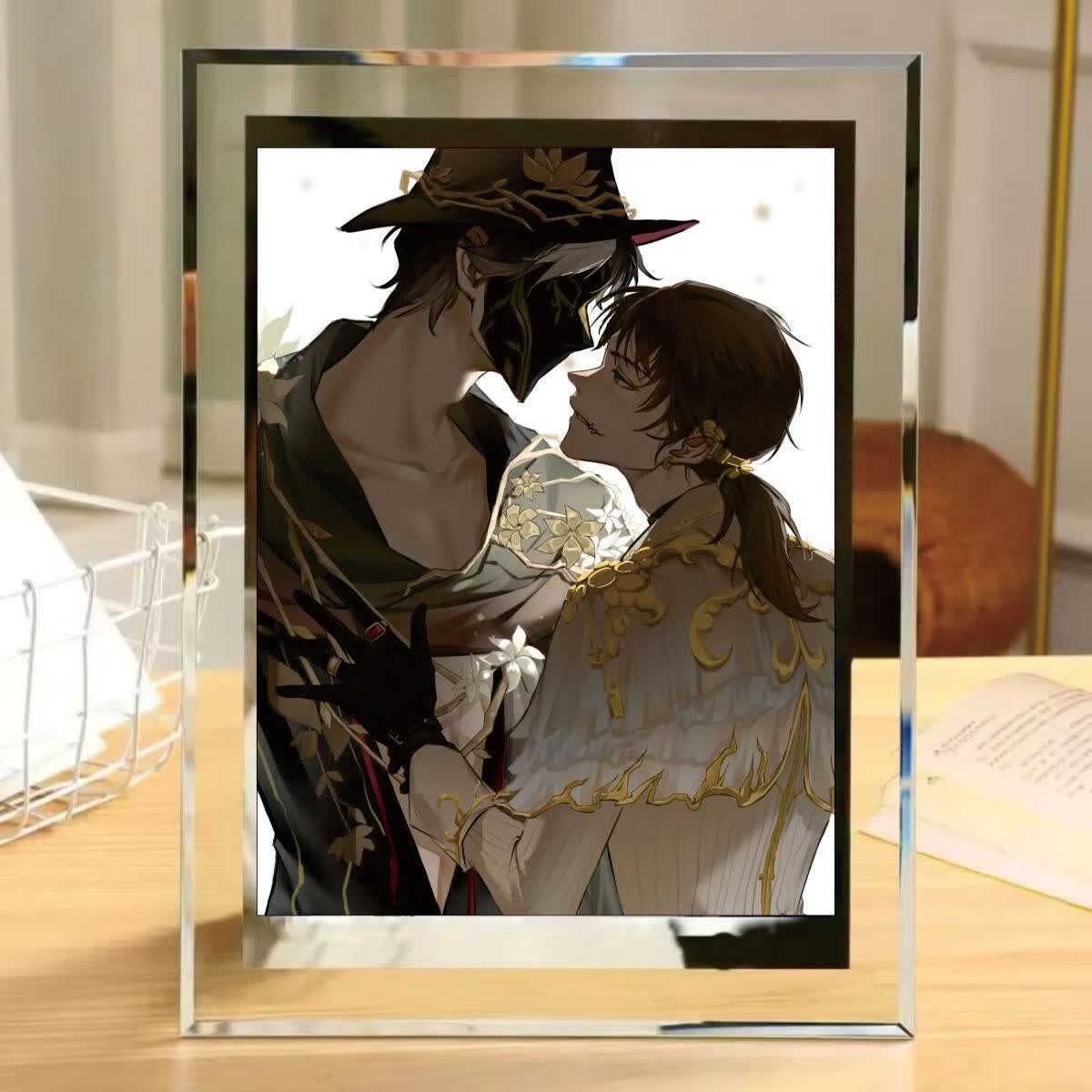 杰佣周边水晶杰克奈6寸照片游戏宿舍装饰摆台摆件 乳白色 14乘19厘米