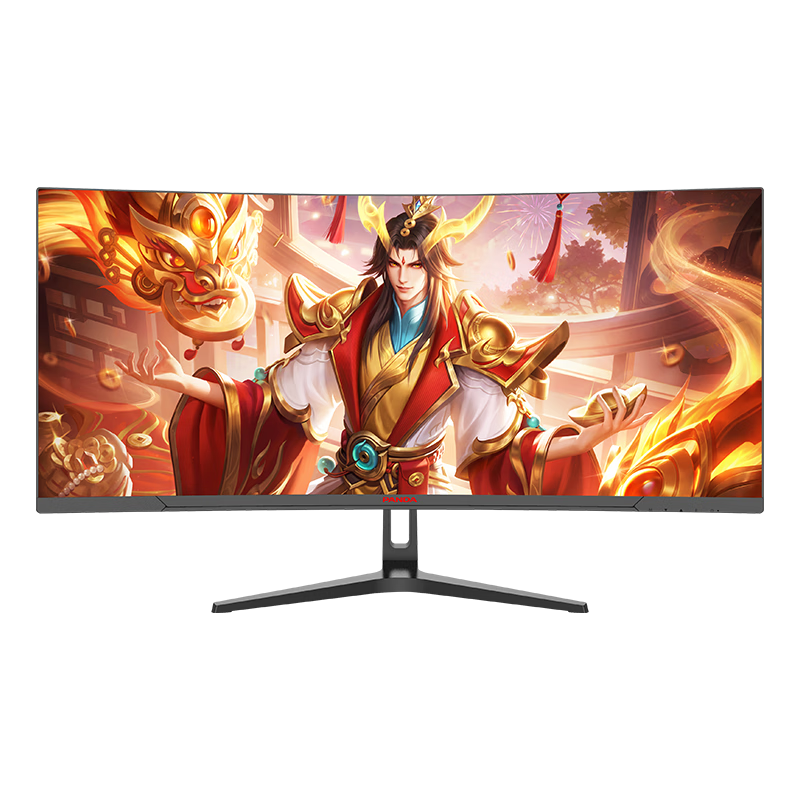熊猫PANDA 34英寸165Hz电竞带鱼屏21:9 WQHD准4K曲面显示器 硬件低蓝光 PIP/PBP分屏 MX34U5S