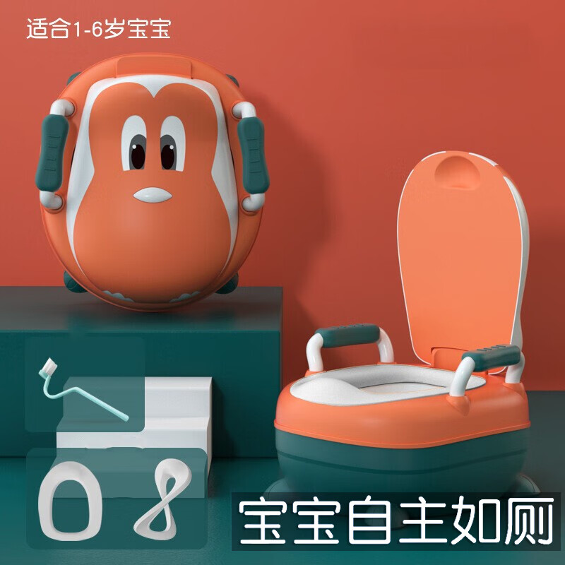 小孩婴儿幼儿专用宝宝男小训练便盆尿盆 低配粉蓝 1-4岁适用  规格