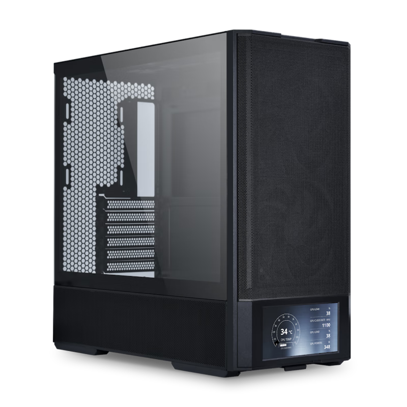 LIANLI��������207D���԰���Ի��� ��ɫ ATX/������͸/֧��360ˮ��/Ԥ��4�ѷ���/6��LCD��469Ԫ