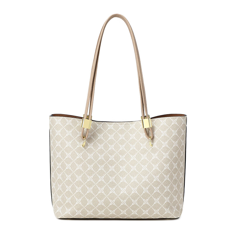 纪诗哲轻奢侈包包女包2025年新款女士托特大包送老婆女友生日礼物 米白灰【旗舰版】 品牌礼盒装