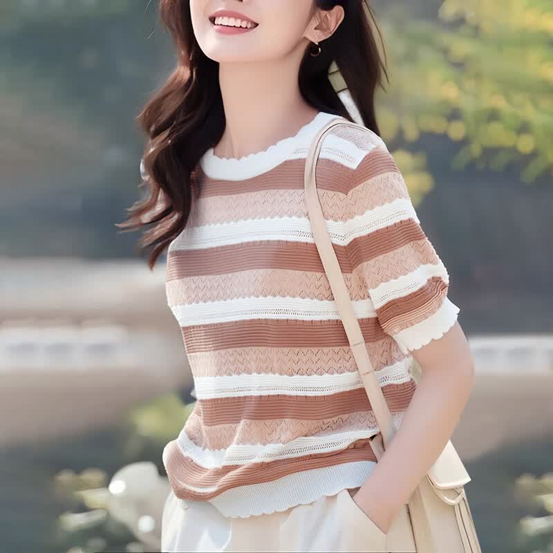 萧遇（XIAOYU）2026年夏季最新款潮流短袖t恤女士装高端洋气正肩半袖休闲上衣服 粉色 均码 85-140斤