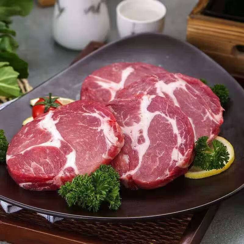 国产土猪肉 梅花肉 农家散养猪肉 生鲜冷鲜肉 【烧烤食材】 土猪梅花肉1斤