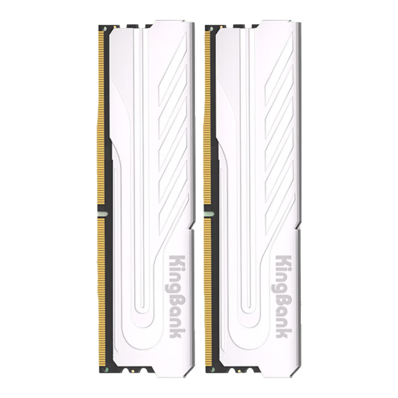 金百达（KINGBANK）32GB(16GBX2)套装 DDR4 3200 台式机内存条 银爵 C16