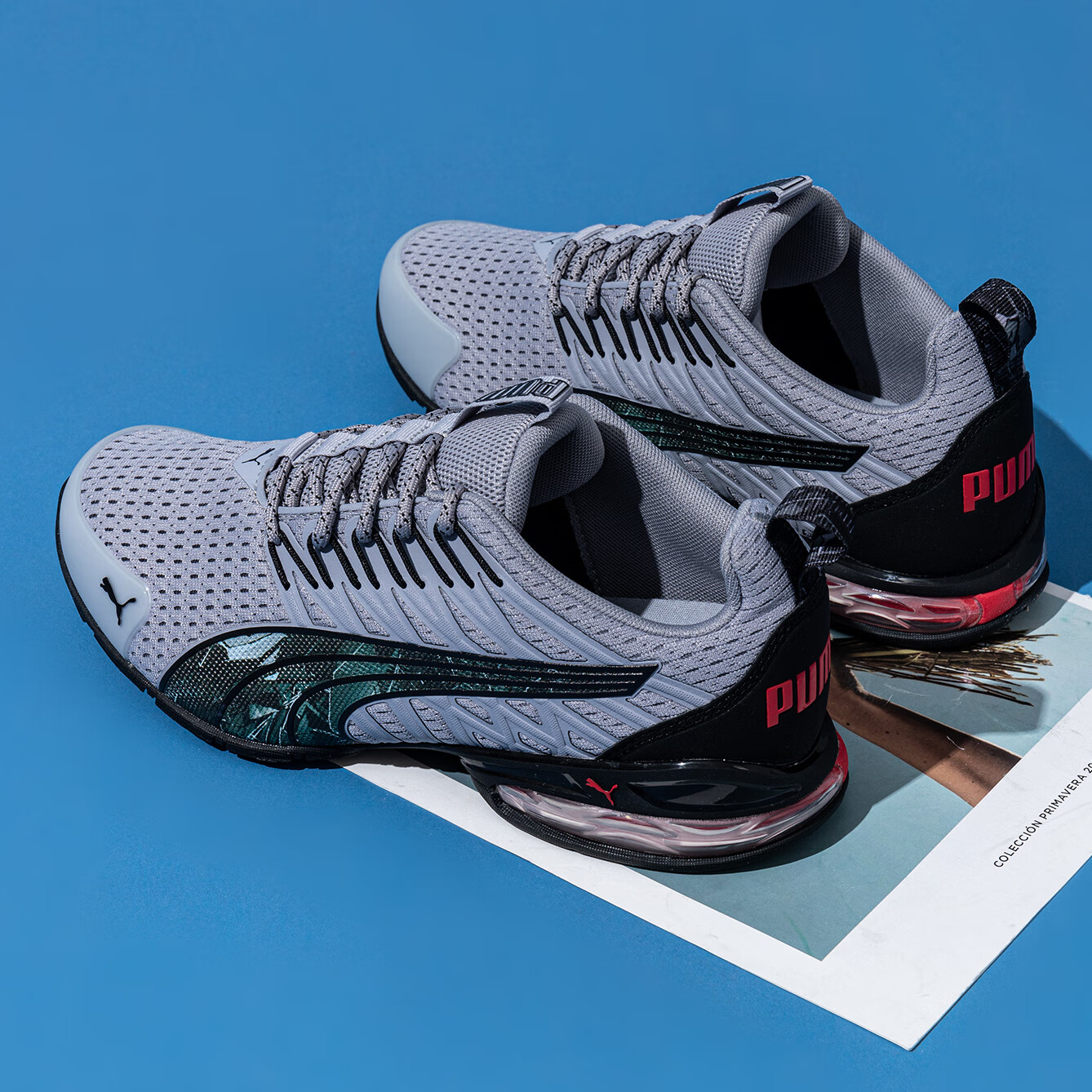彪馬（PUMA）男鞋女鞋 2025夏季新款輕便緩震跑步鞋低幫運動鞋網(wǎng)面透氣休閑鞋 379602-02 39