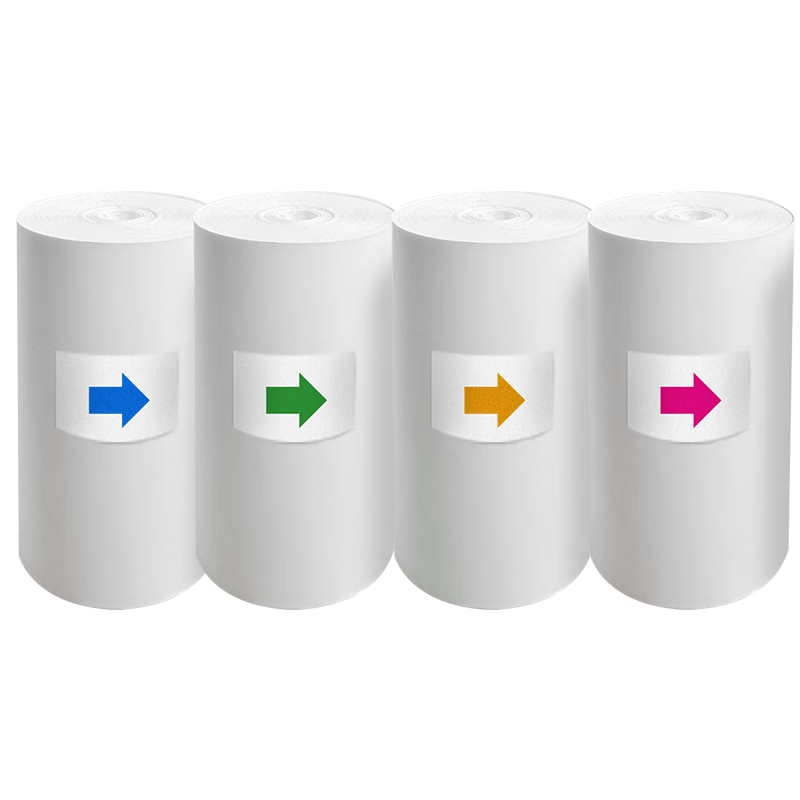 迪士尼（Disney）拍立得相纸打印照相机彩色相纸4卷（红蓝绿黄各1）