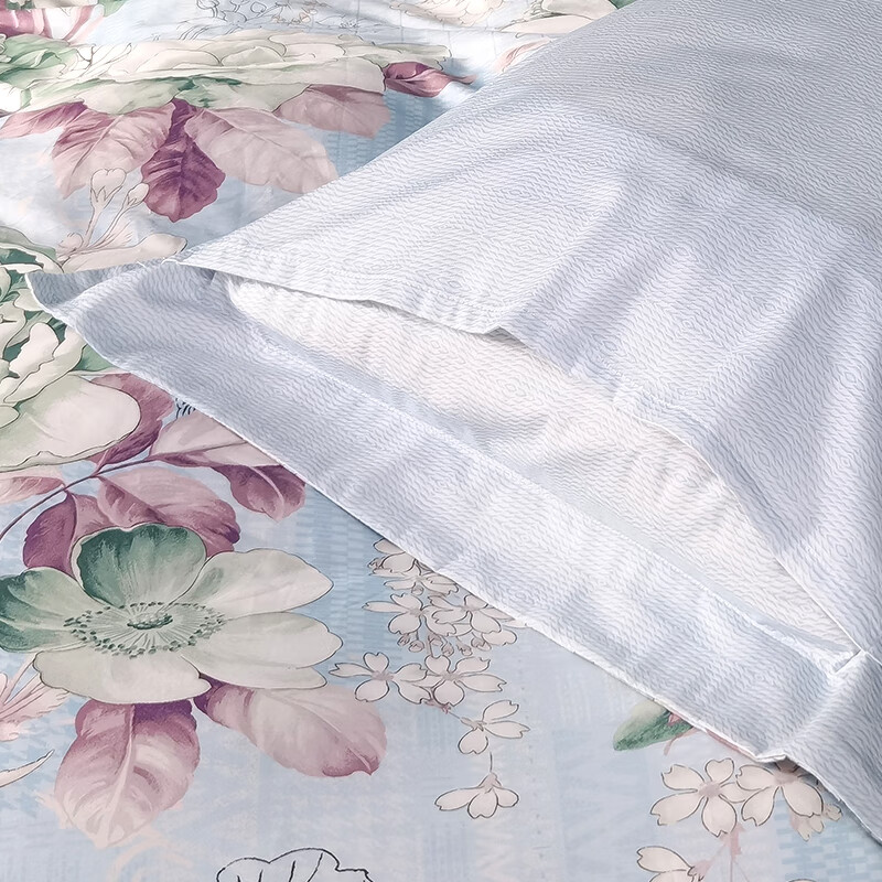 富安娜纯棉印花床单四件套/晴云秋月被套203*229cm