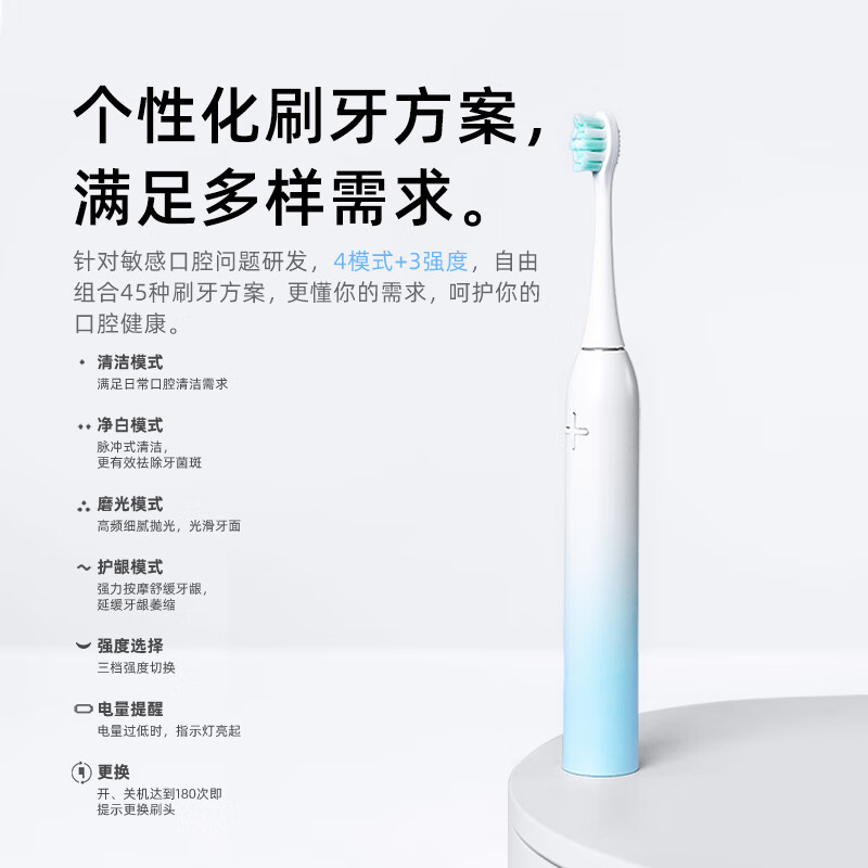 同同家（TTJ）电动牙刷成人声波震动男女士专用软毛全自动充电式智能家用礼盒套装T9U 情侣款礼物节日实用礼品 升级款 | T9U-max胭脂粉（共6刷头）