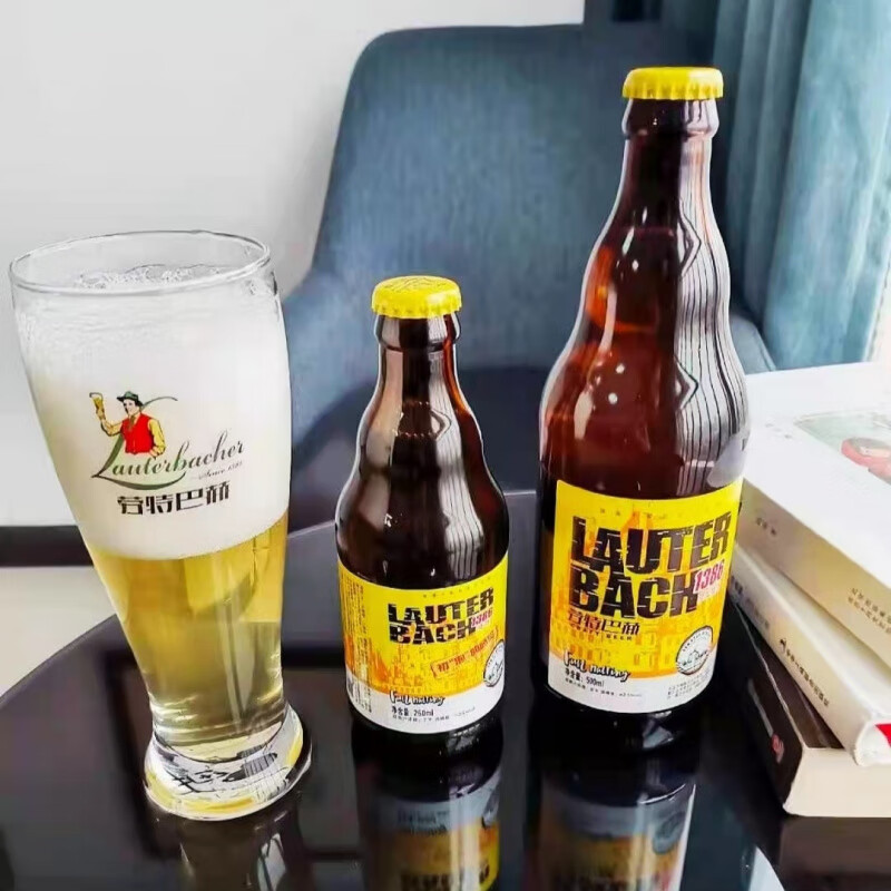 劳特巴赫劳德巴赫精酿啤酒1386蓝色精灵500ml*12瓶装新款 初泡7°p*