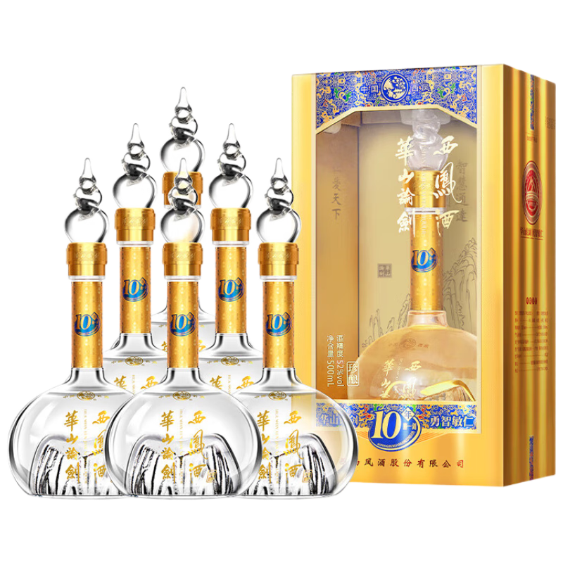 XIFENG/���� ��ɽ�۽�10�� 52�� ������ 500ml 6ƿ