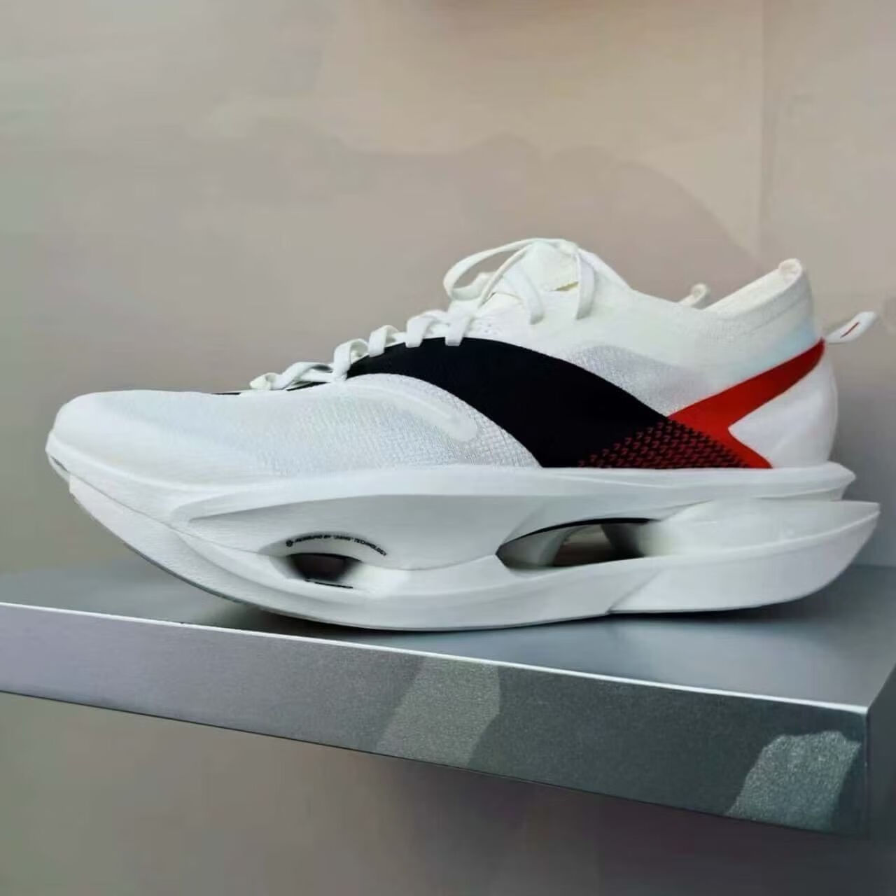 LI-NING HEMP新款飞电5u前掌碳板网面透气竞速赤兔飞电龙雀马赫毒刺青云跑步鞋  飞电5c-涂鸦粉减震+碳板 26 42 (0MM) 配包装+袜子手环