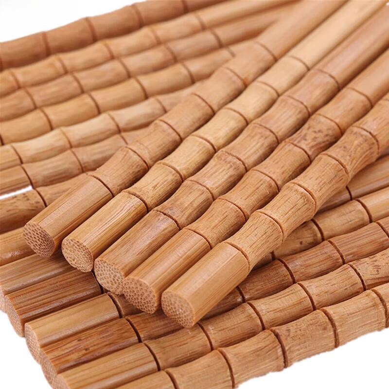 筷子竹质家用竹筷【5-40双】楠竹无漆无蜡竹家用竹 竹节筷子 40双