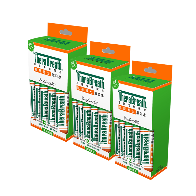 凯斯博士条状漱口水便携旅行装 温和薄荷清新口气10ml*20条*3