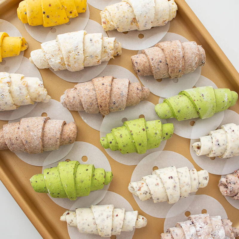 山东藜麦粗粮牛角馒头包儿童孕妇健康代餐主食品0添加早餐半成品 【5味混合】藜麦牛角馒头1袋