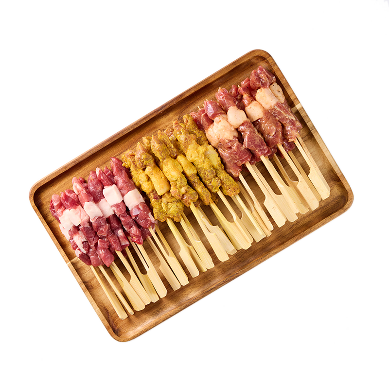 草原宏宝羊肉小串组合（黑椒、新疆风味、原切） 360g/袋 烧烤食材