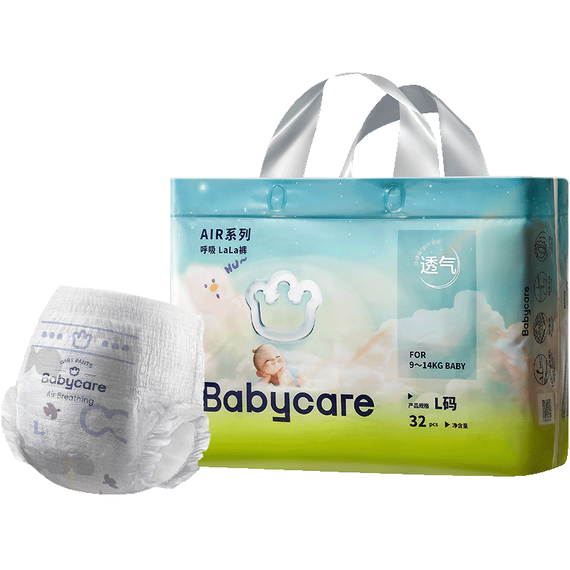 ���ڲ�����babycare��Ʒ��ֱ�� ����Ʒ�ʡ�Air����ֽ��㳬��͸����ʪ������������ ������-L��-32Ƭ+bcʪ��6�� 97.38Ԫ��2��(��48.69Ԫ/��)
