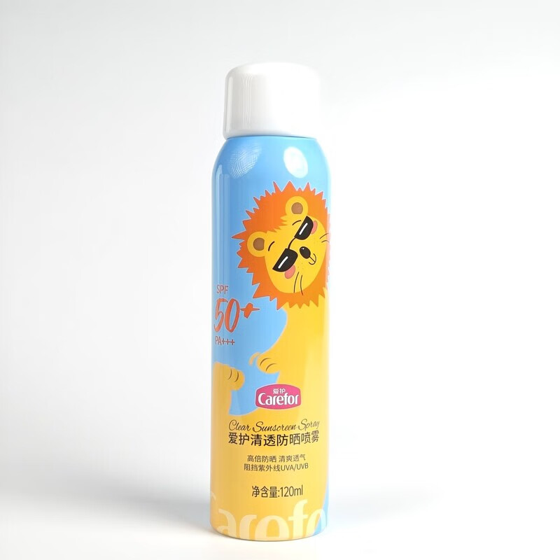 愛護（Carefor）愛護兒童防曬噴霧學生戶外運動防曬SPF50+紫外線軍訓防汗戶外暑假 一瓶裝